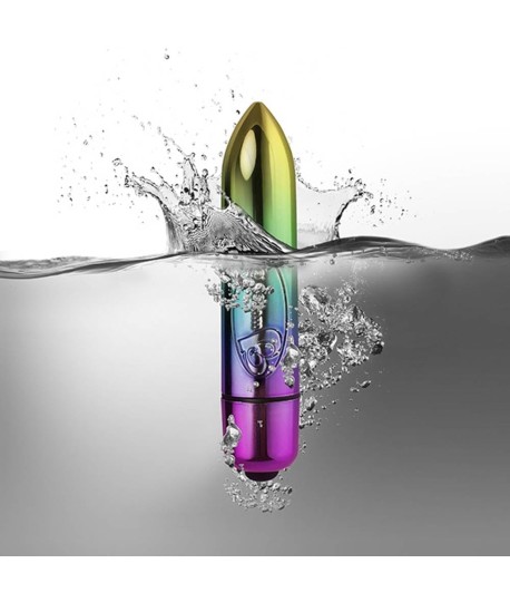 Sextoys, sexshop, loveshop, lingerie sexy : Stimulateur Clitoris : Rocks-Off- Bullet vibrant Rainbow