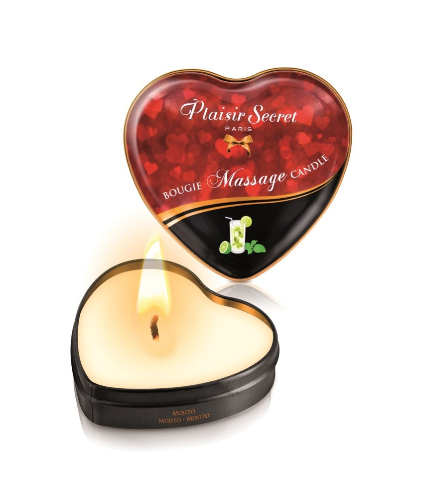 Sextoys, sexshop, loveshop, lingerie sexy : Huiles de Massage et bougies : Bougie De Massage mojito 35 ml