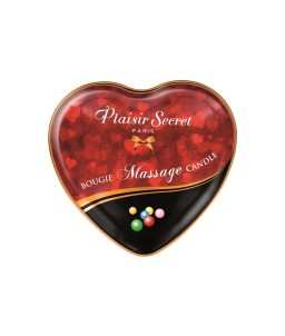 Sextoys, sexshop, loveshop, lingerie sexy : Huiles de Massage et bougies : Bougie De Massage bubble gum 35 ml