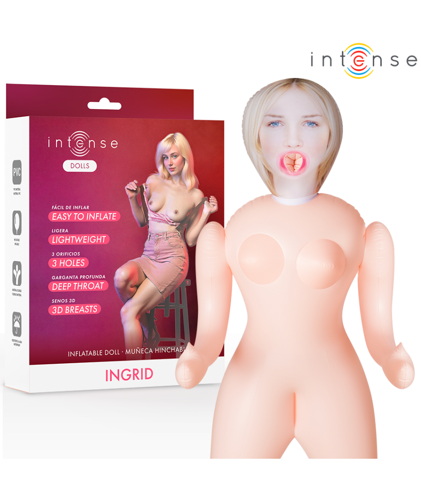 Sextoys, sexshop, loveshop, lingerie sexy : Poupée Gonflable : Poupée Gonflable Ingrid 3 orifices