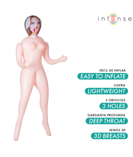 Sextoys, sexshop, loveshop, lingerie sexy : Poupée Gonflable : Poupée Gonflable Nicole 3 orifices