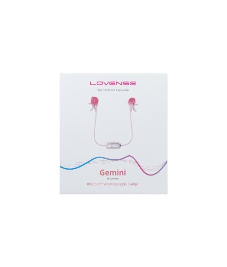 Sextoys, sexshop, loveshop, lingerie sexy : Electro-Stimulation : Lovense- Pince vibrantes Gemini