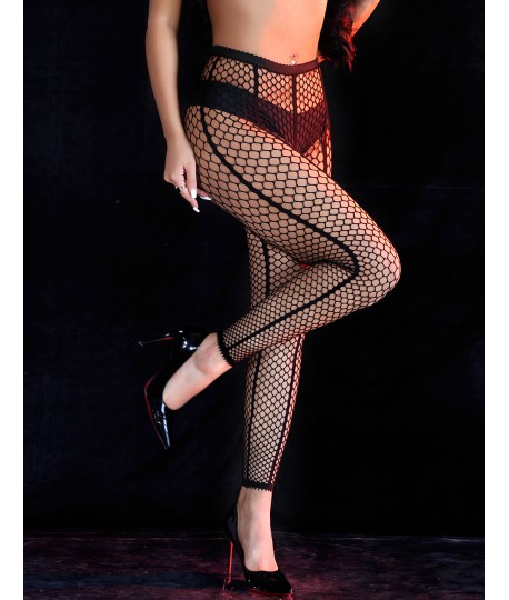 Sextoys, sexshop, loveshop, lingerie sexy : Bas & Collants : Collants résille noirs sexy sans pied