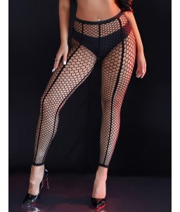 Sextoys, sexshop, loveshop, lingerie sexy : Bas & Collants : Collants résille noirs sexy sans pied
