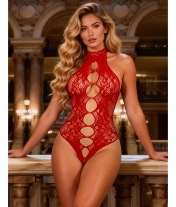 Sextoys, sexshop, loveshop, lingerie sexy : Bodys & Teddys : Body resille sexy rouge