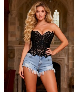 Sextoys, sexshop, loveshop, lingerie sexy : Bustiers et Corsets : Corset sexy noir