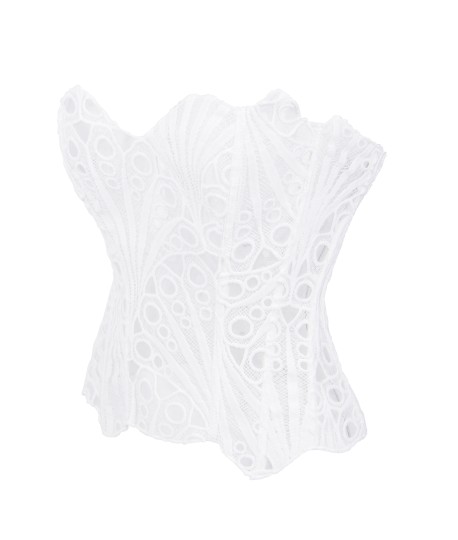 Sextoys, sexshop, loveshop, lingerie sexy : Bustiers et Corsets : Corset sexy blanc