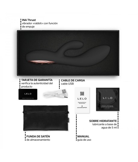 Sextoys, sexshop, loveshop, lingerie sexy : Vibro Point G : Lelo Ina thrust noir