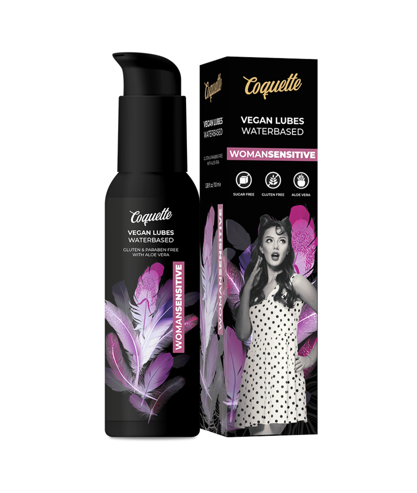 Sextoys, sexshop, loveshop, lingerie sexy : Lubrifiant à base d'eau : Coquette - Lubrifiant vegan sensible