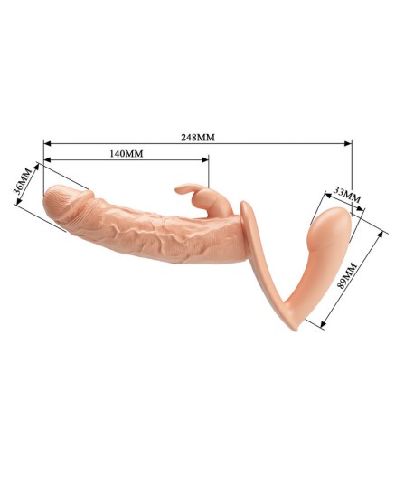 Sextoys, sexshop, loveshop, lingerie sexy : Gode Ceinture : Harnais double pénétration
