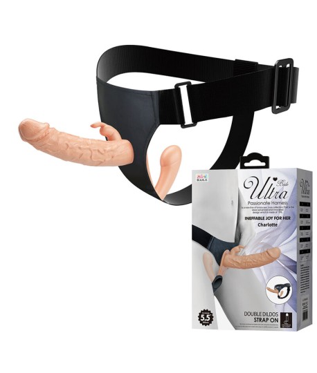 Sextoys, sexshop, loveshop, lingerie sexy : Gode Ceinture : Harnais double pénétration