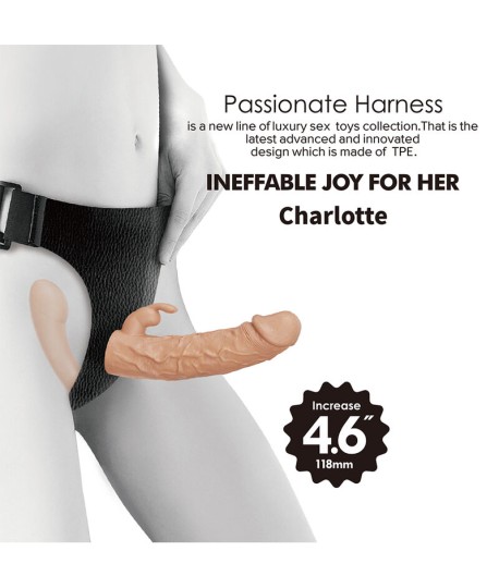 Sextoys, sexshop, loveshop, lingerie sexy : Gode Ceinture : Harnais double pénétration