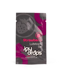 Sextoys, sexshop, loveshop, lingerie sexy : Lubrifiant à base d'eau : Joydrops - sachet lubrifiant fraise 5 ml