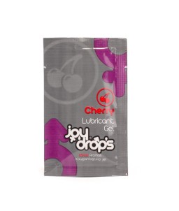 Sextoys, sexshop, loveshop, lingerie sexy : Lubrifiant à base d'eau : Joydrops - sachet lubrifiant cerise 5 ml