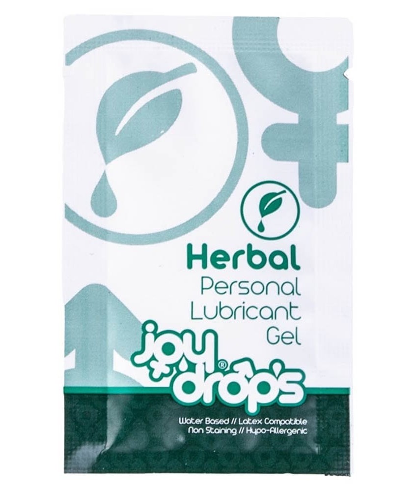 Sextoys, sexshop, loveshop, lingerie sexy : Lubrifiants : Joydrops - sachet lubrifiant a base de plante 5 ml