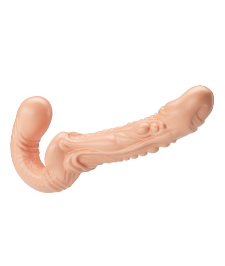 Sextoys, sexshop, loveshop, lingerie sexy : Gode Ceinture : Gode double pénétration texturé