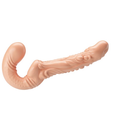 Sextoys, sexshop, loveshop, lingerie sexy : Gode Ceinture : Gode double pénétration texturé