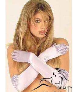 Sextoys, sexshop, loveshop, lingerie sexy : gants sexy : Gants Satin Blanc Long