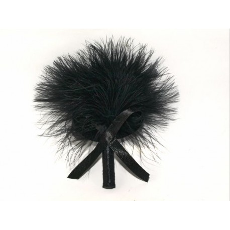 Plumeau Pour Caresses Noir En Plumes - Tenue Sexy, Déguisement et Bikini - sexshop