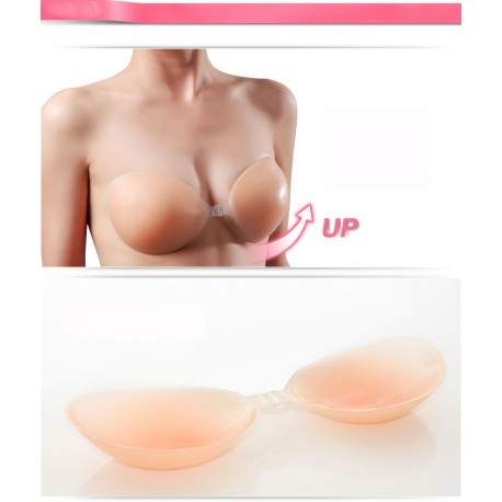 Sextoys, sexshop, loveshop, lingerie sexy : Faux seins et pushup silicone : Soutien-Gorge Auto Adhésif Invisible Bonnet D en ...