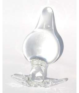 Sextoys, sexshop, loveshop, lingerie sexy : Gode en Verre : Elégant Plug Anal en verre transparent