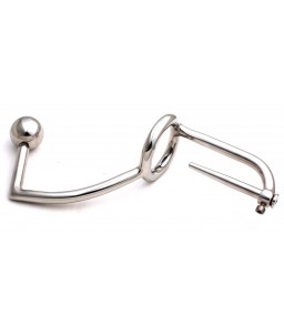 Sextoys, sexshop, loveshop, lingerie sexy : Cockring , Crochet et Ecarteur en Acier : Cockring avec boule anale et Penis Plug...