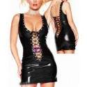 Sexy Robe Style Cuir TP739