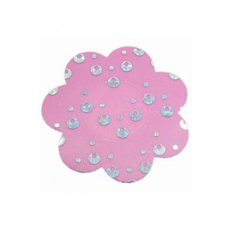 Sextoys, sexshop, loveshop, lingerie sexy : Nippies Cache Seins : Nippies Cache tétons fleur rose effet paillette