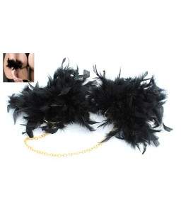 Sextoys, sexshop, loveshop, lingerie sexy : Menottes BDSM : Menottes en Plumes Noir