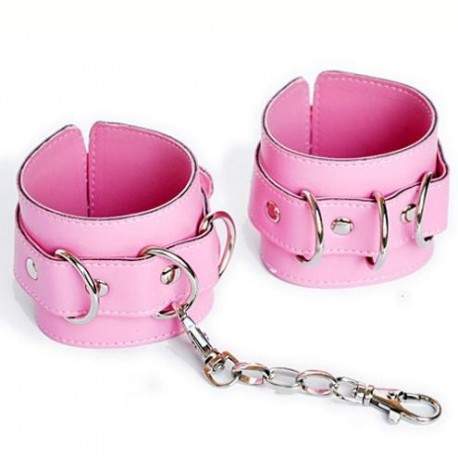 Sextoys, sexshop, loveshop, lingerie sexy : Menottes BDSM : Menottes Contrainte de Poignets rose